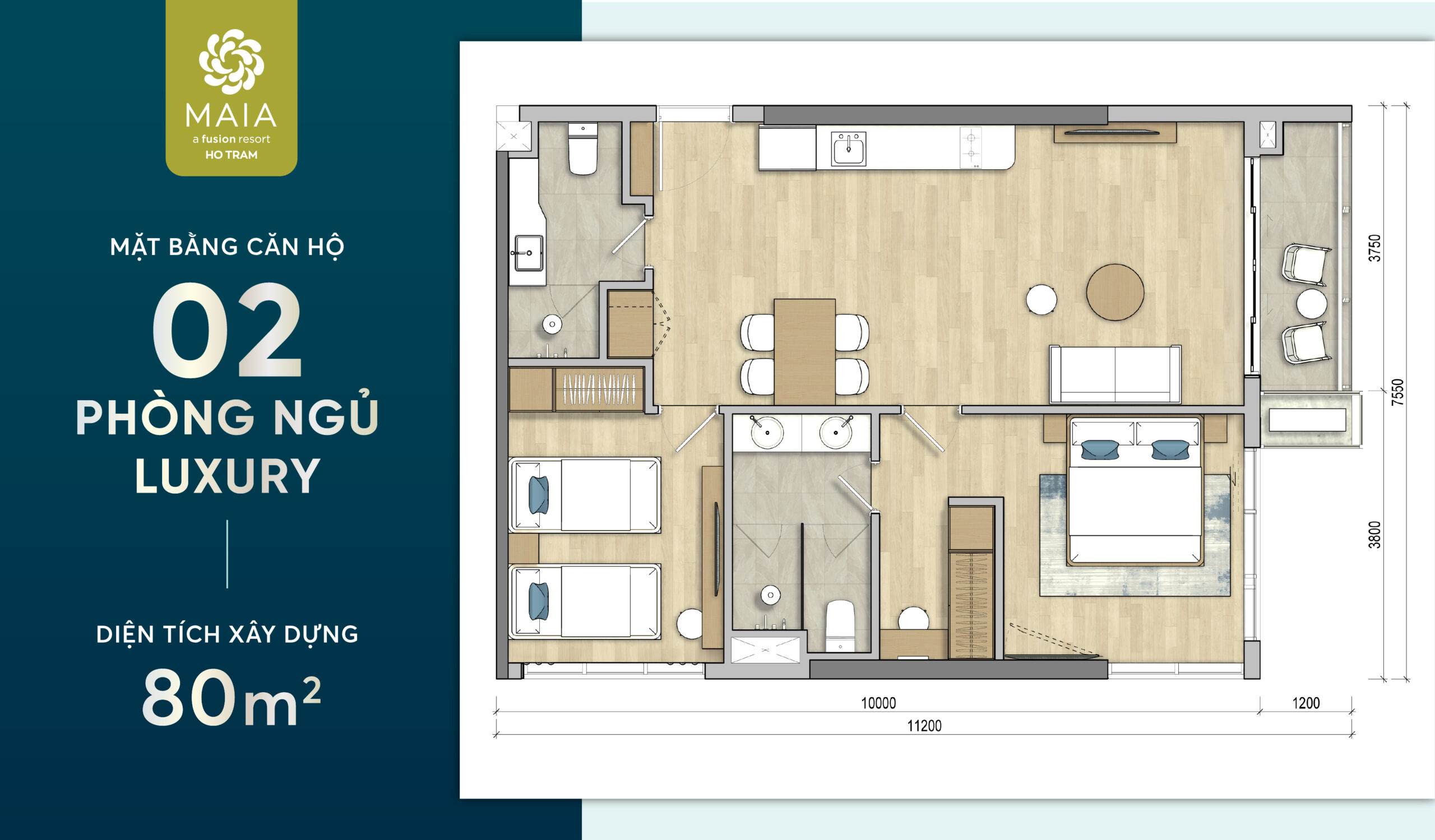 Happy Tower -2 PN Luxury -80m2